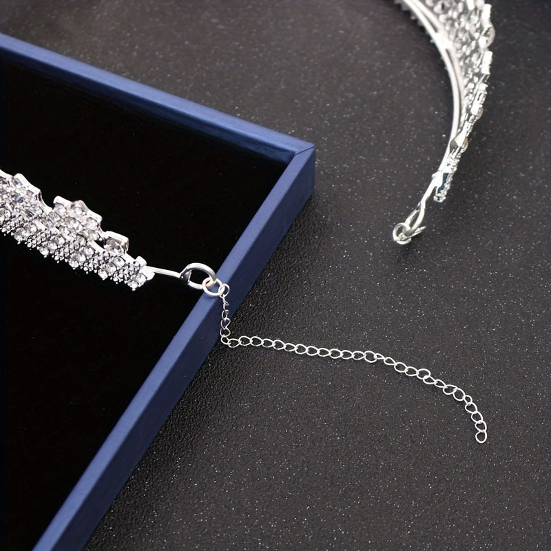 Rhinestone Crown Princess Jewelry Headband Zircon Crown