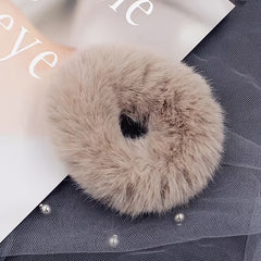 10pcs Colorful Plush Hair Rope Accessories