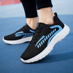 Men's Lightweight Lace Up Knit Sneakers