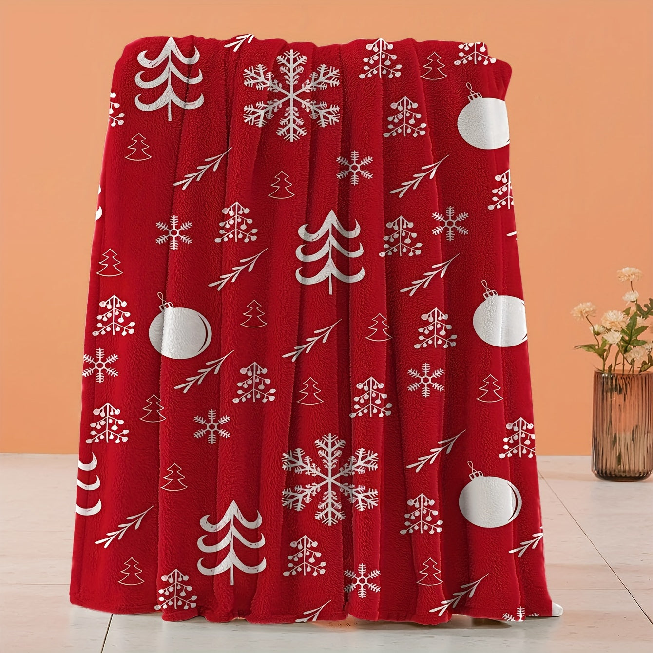 Christmas Flannel Throw Blanket Soft Cozy for Sofa Couch