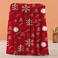 Christmas Flannel Throw Blanket Soft Cozy for Sofa Couch
