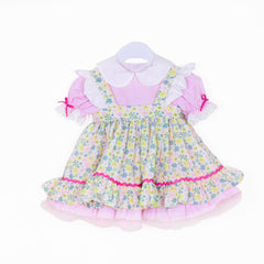 Toddler Time Baby Outfit For 63.5 Cm Baby Dolls Dress Pastel Floral Print