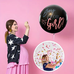 Gender Reveal Balloons 91 Latex Balloon with Confetti Baby Shower Party Decor