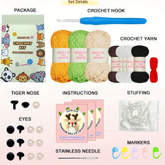 DIY Crochet Kit for Beginners with Step-by-Step Tutorials