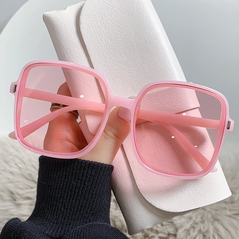 Gradient Square Sunglasses Women Rimless Sunshade Eyeglasses