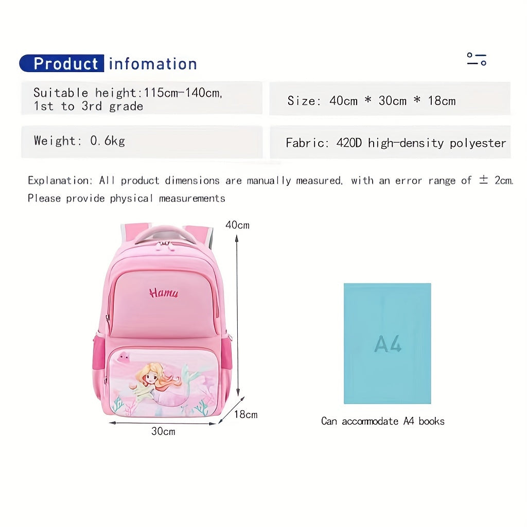 Youth School Backpack for Children Ages 3-12 Waterproof & Breathable