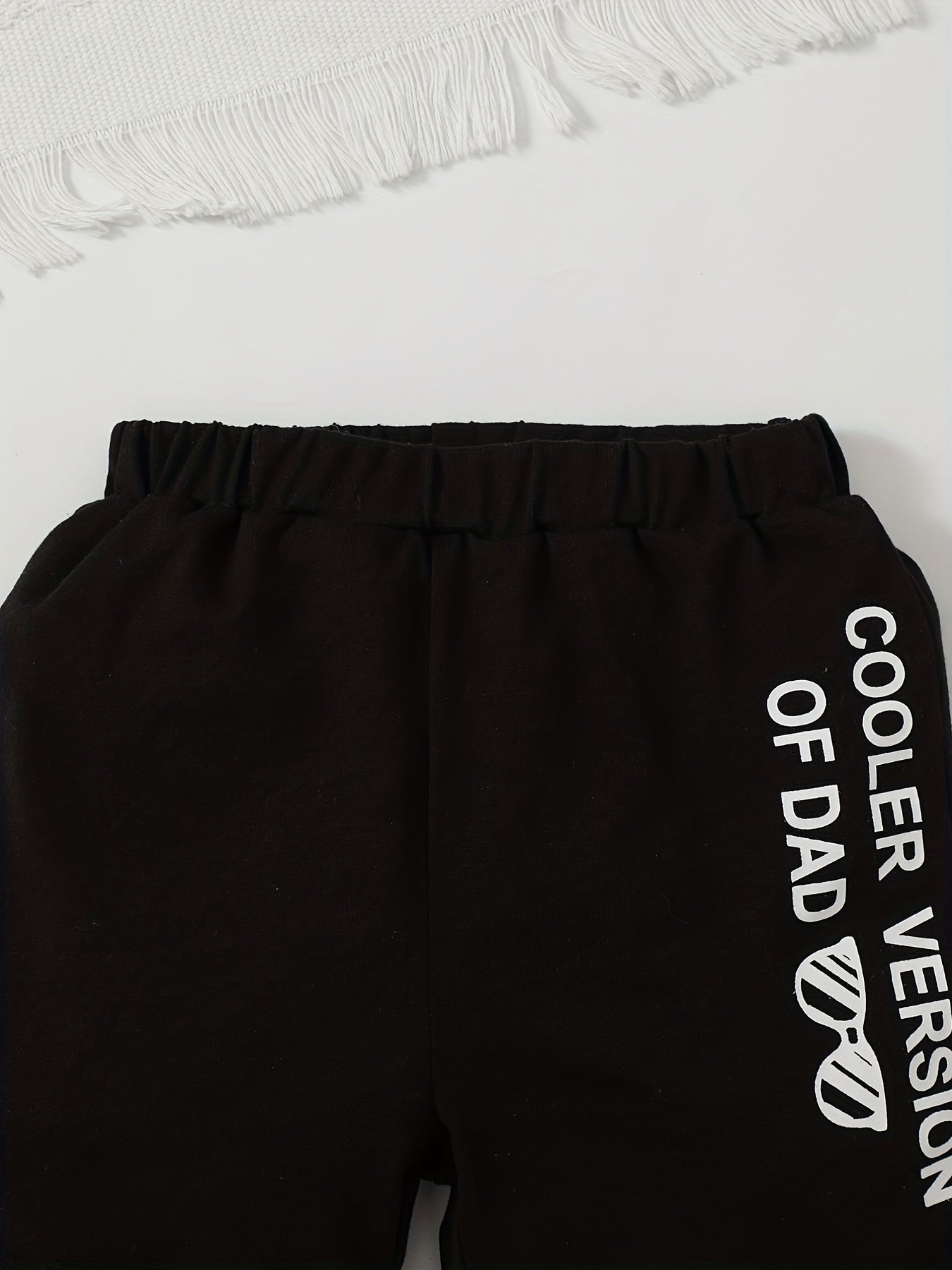 Boys Teen Casual T-shirt & Shorts Set with Sling Bag for Summer
