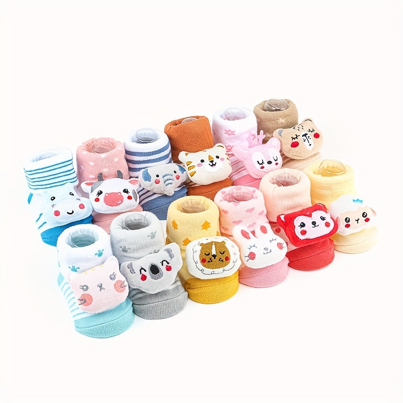 1pair Kids Cartoon Animal Non-slip Floor Socks