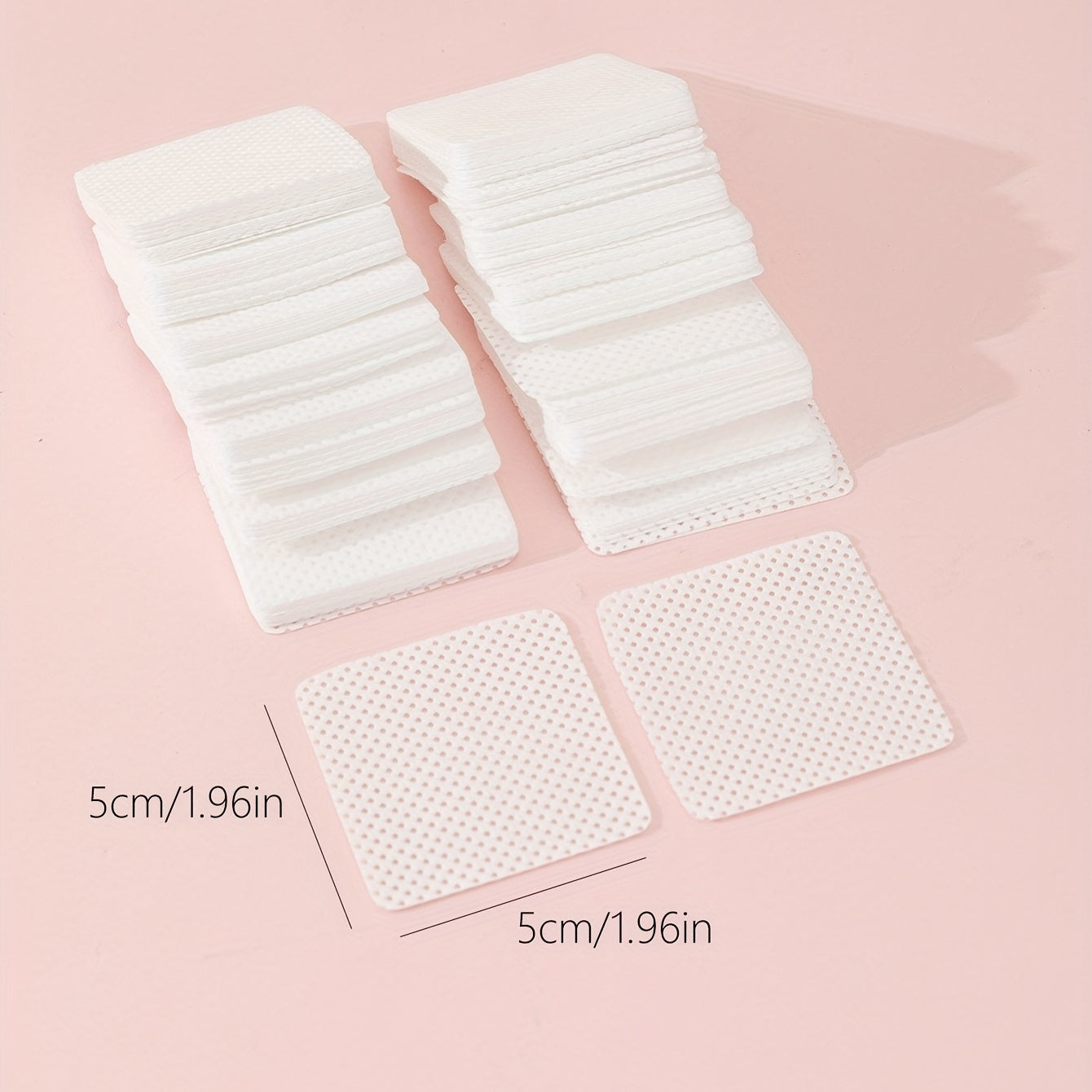 200-400pcs Eyelash Glue Wipes Lash Glue Cotton Pads Nail Polish Remover Wipe