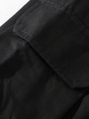 Men's Casual Glowing Cargo Pants with Zipper Pockets