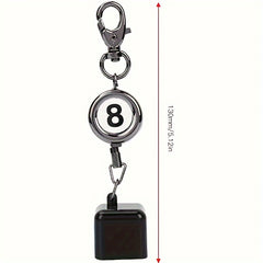 Retractable Pool Cue Chalk Holder Key Ring