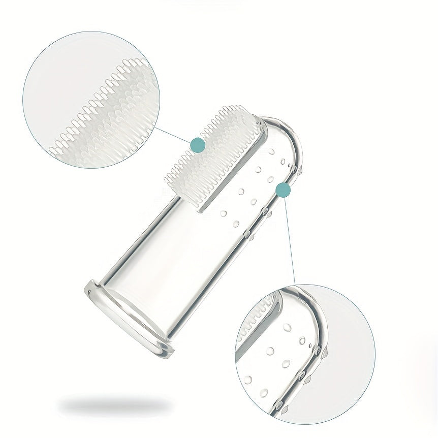 10pcs Pet Toothbrushes Soft Silicone Dog Finger Tothbrush Washable