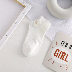 6 Pairs Cartoon Pattern Ankle Socks Women's Stockings