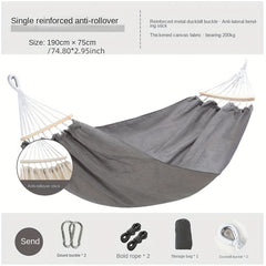 Beige Hammock Outdoor Camping Swing Double Hammock