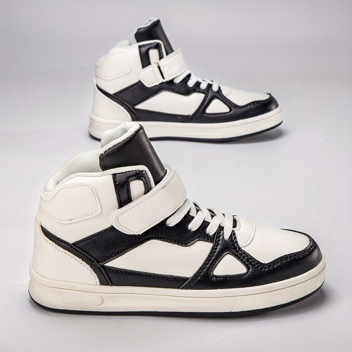 Women's Faux Leather Plush Lined Thermal High Top Sneakers