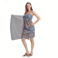 Quick-drying Beach Towels Full Totem Design Soft Lightweight Towels