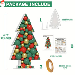 DIY Mosaic Christmas Tree Marquee Decorations