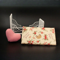 Mini Iron Bed w/ Pillow Metal Dollhouse Furniture