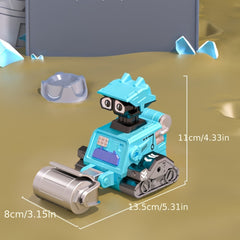 Kids Press Robot Inertia Eng Vehicle Excavator Toy