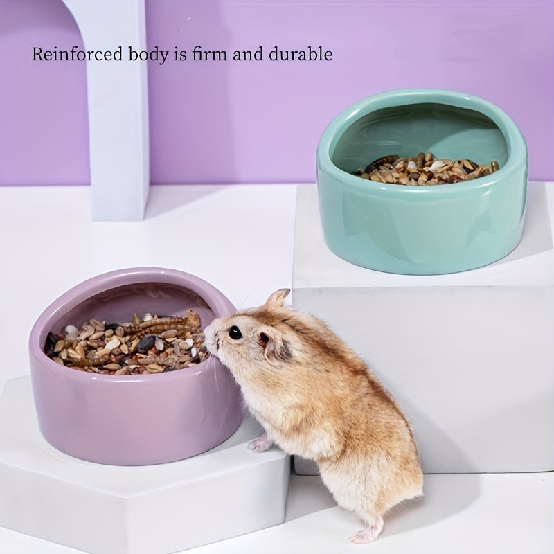 Hamster Food Basin Anti flip Pet Bowl Small Animal Supplies