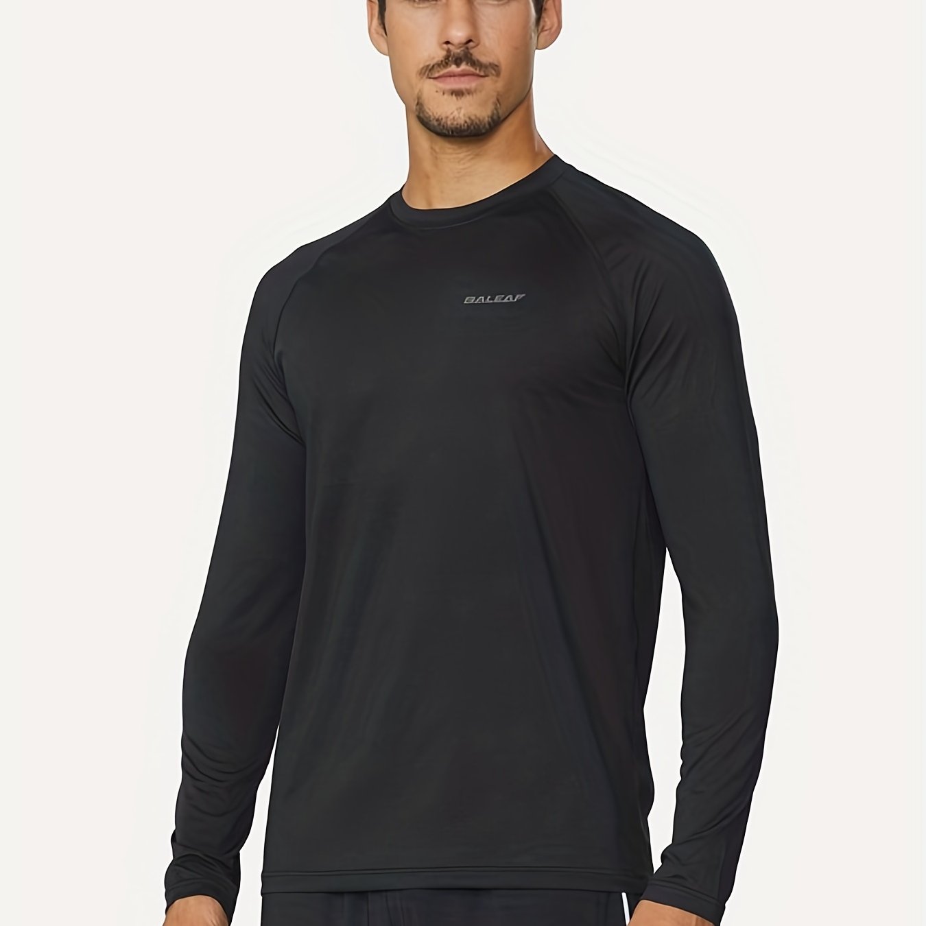 BALEAF Men's Quick Drying Long Sleeve Running Shirt