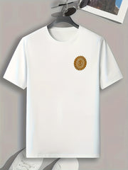 Graphic Print Men's T-shirt for Summer