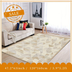 Large Modern Geometric Area Rugs Soft Washable Carpet for Living Rooms Bedrooms