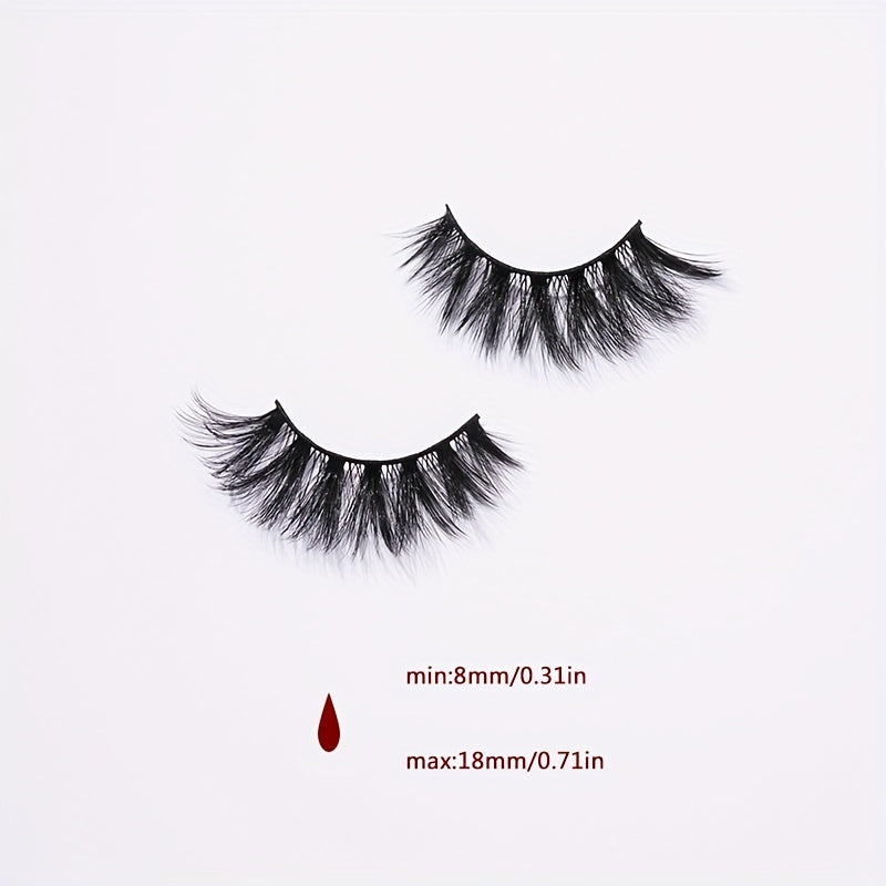 4 Pairs Crisscross Lash Extension 8 18mm Wispy Volume False Eyelashes