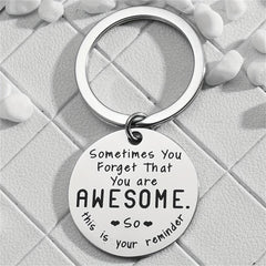 Reminder Keychain Stainless Steel Gift for Birthdays and Christmas