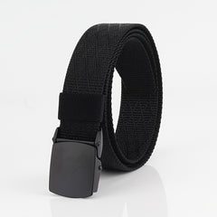 Stylish Women's Nylon Belt with Metal Buckle - 3 Wide