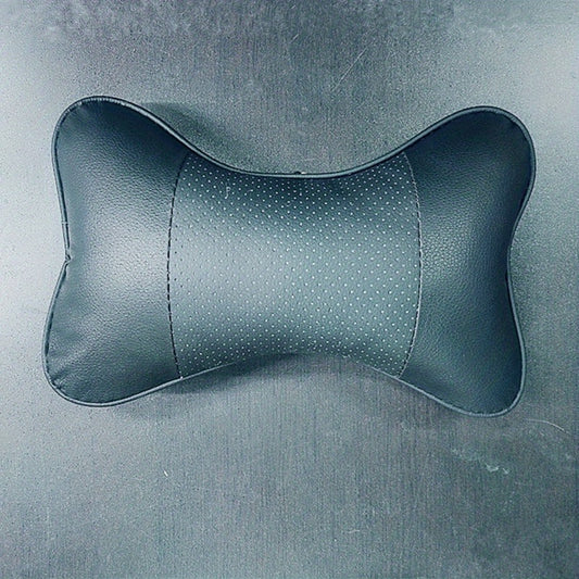 Car Headrest Faux Leather Neck Pillow Soft Seat Rest Cushion Auto SUV Decor