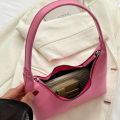 Pink Crescent Hobo Bag Women's Handbag & Shoulder Purse