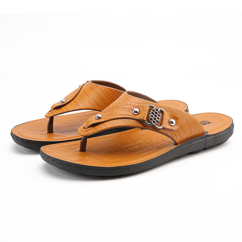 Men's Thong Sandals Casual Non Slip Flip flops Shoes Toe Post Slides