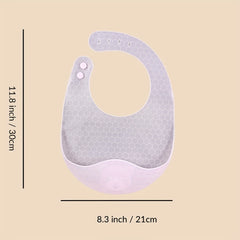 Adjustable Waterproof Silicone Bib for Clean & Dry Feeding