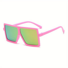 Punk Square Frame Sunglasses Sun Protection for Summer Holiday
