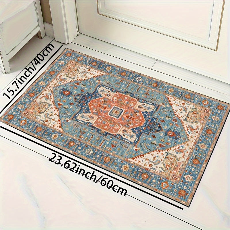 Vintage Boho Stylish Rug Washable Soft Floor Mat Retro Welcome Doormat