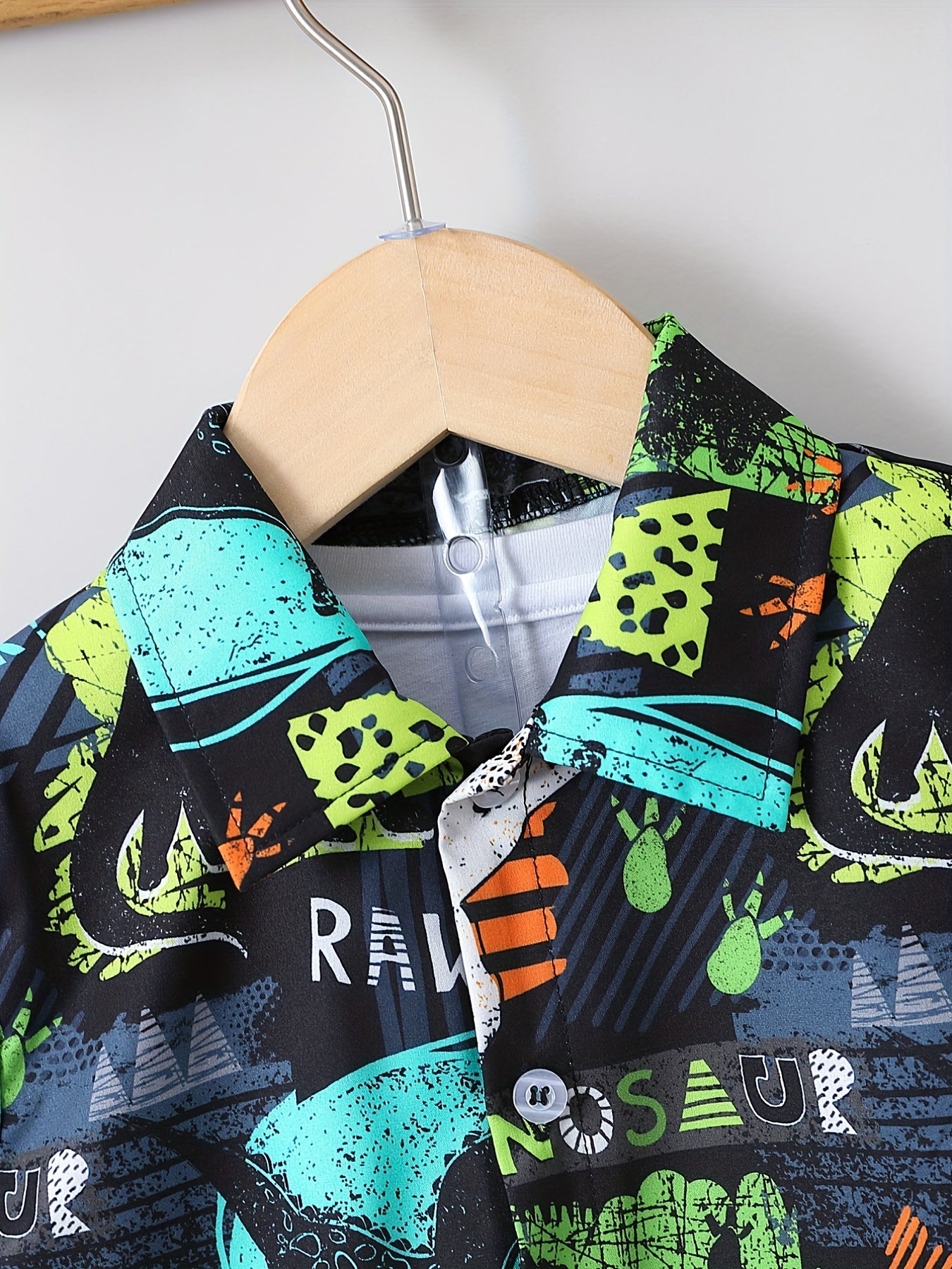 2pcs Toddler Boys Dinosaur Shirt & Shorts Set Kids Summer Clothes