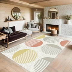 Modern Geometric Carpet Floor Mat Soft Non Slip Area Rugs Living Room Bedroom