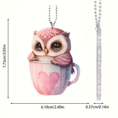 2D Acrylic Pendant Car Accessories - Interior Rearview Mirror Decor