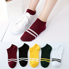 Women's Striped Print Ankle Socks