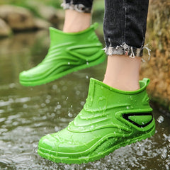 Men's Non-slip Rain Boots Waterproof Shoes for Outdoor Work