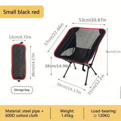Portable Folding Backrest Chair for Outdoor Camping Barbecue Beach Fishing