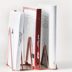 Art Deco Desktop Shelf Magazine Creative Desk Iron Small Bookcase