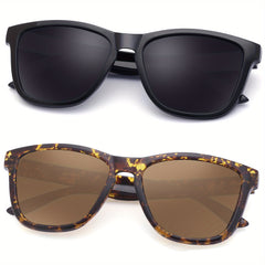 Men's Polarized Vintage Square Sunglasses UV400
