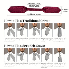 Mens Silk Cravat Set Paisley Ascot Pocket Square Cufflinks