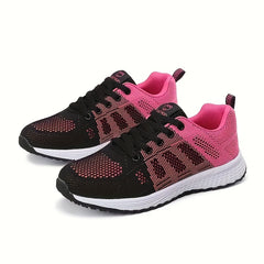 Woven Running Shoes Lightweight Comfy Mesh Sneakers Outdoor Walking Shoes