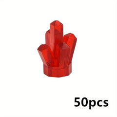 50pcs MOC Transparent Crystal Stone Building Blocks Model Accessories