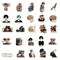 50pcs Anime Kill Tracking Series Stickers Waterproof DIY Creative Stickers