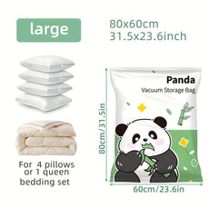 1pc Panda Vacuum Compression Storage Bag Space Saving Organize