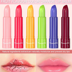6pc Magic Lipstick Set Long Lasting Moisturizing Lip Balm Fruit Flavor